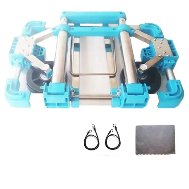 LLCS-Long-Lasting Wheel Trolley, 1 Set Multifunctional Folding Design Including Telescopic Handle For Shopping, Traveling