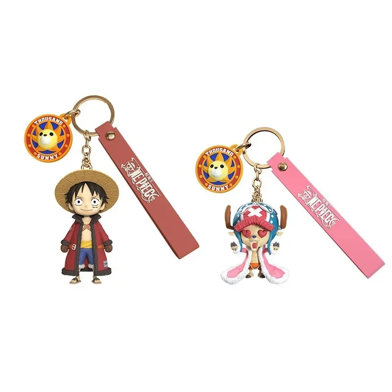 

One Piece Anime Figure Luffy Chopper Keychain Cute Bag Ornament Kids Xmas Toy Gifts