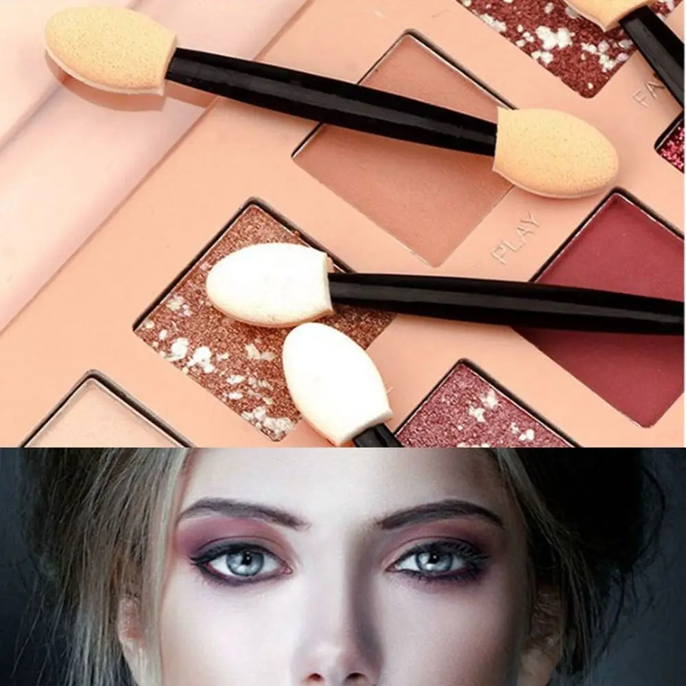 10pcs Double/Single Sided Eyeshadow Stick Brush Multicolors Professional Disposable Eyeshadow Brush Portable