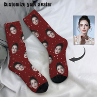 Custom Face Christmas Socks Personalized Socks with Face Photo Socks Custom Face Socks Christmas Gift Socks Gift for Friends