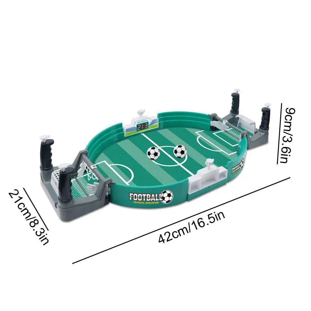 Mini Interactive Soccer Game for Kids - Tabletop Easy Install Competitive Real Football Field Game Holiday Toy