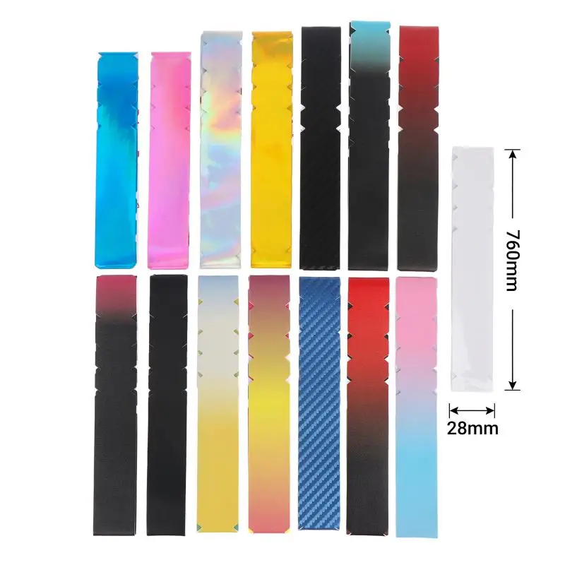 Pickleball Racket Edge Sticker 760*28mm Weather Resistant PU Protective Tape for All Weather Use