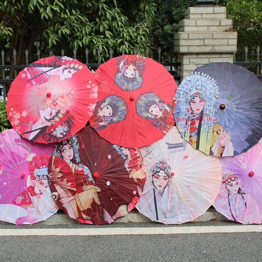 Chinese Antique Style Oiled Paper Umbrella 56cm 10 Colors Decorative Umbrella Decorate Umbrella Bridesmaids Party Scenery