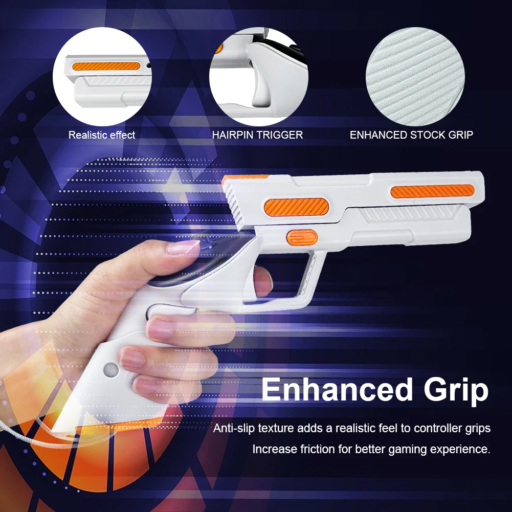 Anti-Slip Handle Stand Case Capa para Oculus Quest 3, FPS Shooting Gaming Grip, Stock Controller Holder Shell, Handle Shell