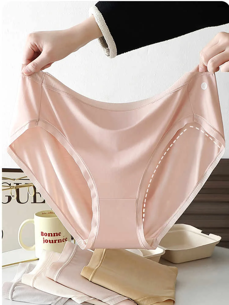 

3 шт./компл. женские хлопковые трусы больших размеров 5XL, бесшовные трусики с высокой талией, женское удобное модальное белье с дизайном с высоким разрезом