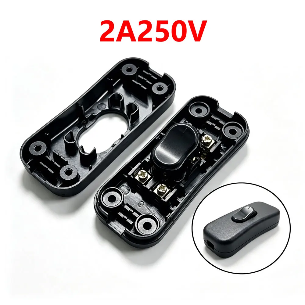 1pcs 318 Light Switch AC 0-250V 6A Lnline ON/OFF Table Desk Lamp Cord Cable Toggle Rocker Switches Control For LED Lighting