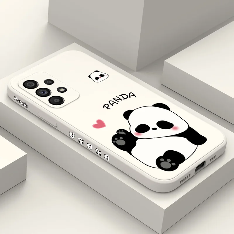 

Cute Fat Panda Case For Samsung Galaxy A73 A53 A33 A23 A13 A03 A72 A52 A52S A32 A22 A12 A02 A02S A71 A51 A31 A21S 4G 5G Cover