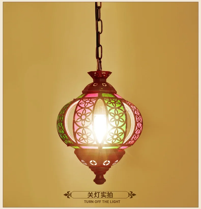 Arab style retro all-copper lamp, European living room lamp, American copper lamp