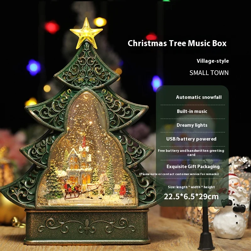 

Christmas decoration scene arrangement window ornaments, snow for the elderly holiday crafts children's gifts Christmas