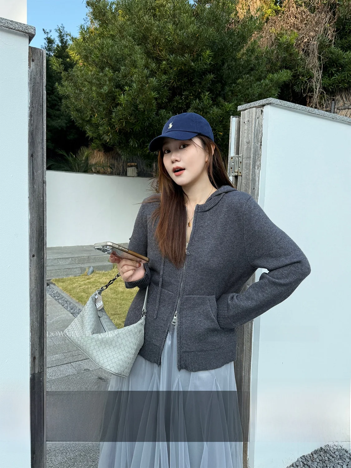 

plus Size Women's Knitted Sweater Double Zipper Slimming Sle Casual Wear Spring Faion plus Size Sister Casual Knitwear