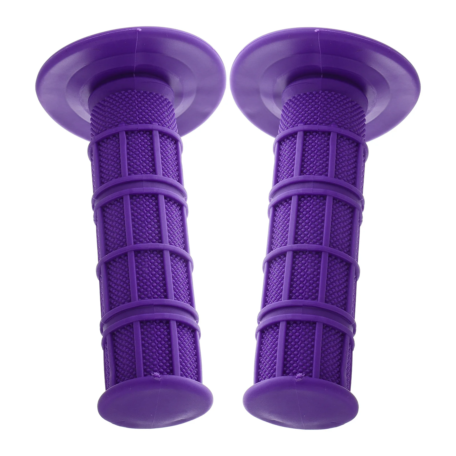 2Pcs Ultra Soft Silicone Handle Grips Purple for Motorcycle Atv Dirt -Wheel Off-Road Riding Replacement Handgrips