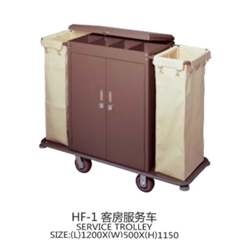 Wholesale hotel room service garage entrance car, hotel linen cart, room cleaning trolley, work cart