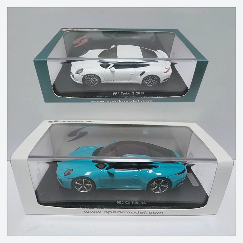 

Spark 1/43 Scale Resin 992 Carrera 4S/991 Turbo S 2015 Simulation Sports Car Model Classics Adult Souvenir Gift Static Display