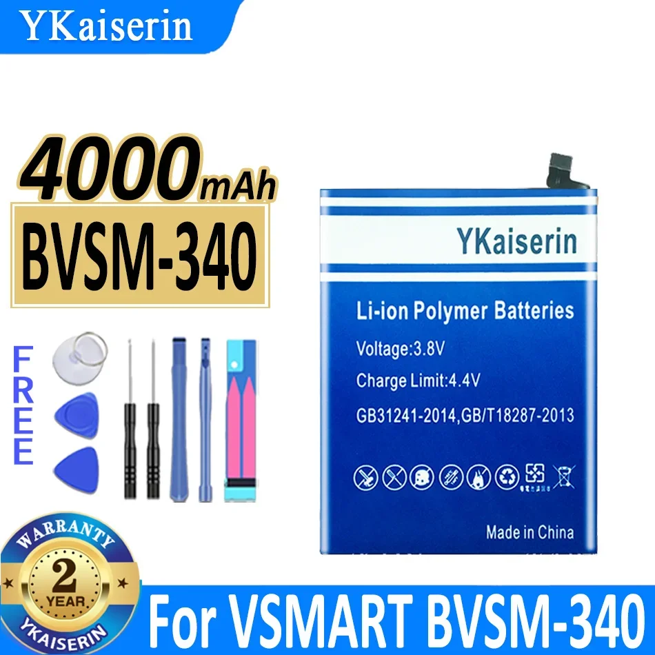 

4000mAh YKaiserin Battery For VSMART BVSM-340 Batteries