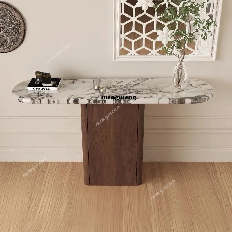 

Great discountsFrench light luxury console table, entrance hallway, modern simple living room corridor, slate entrance cabinet