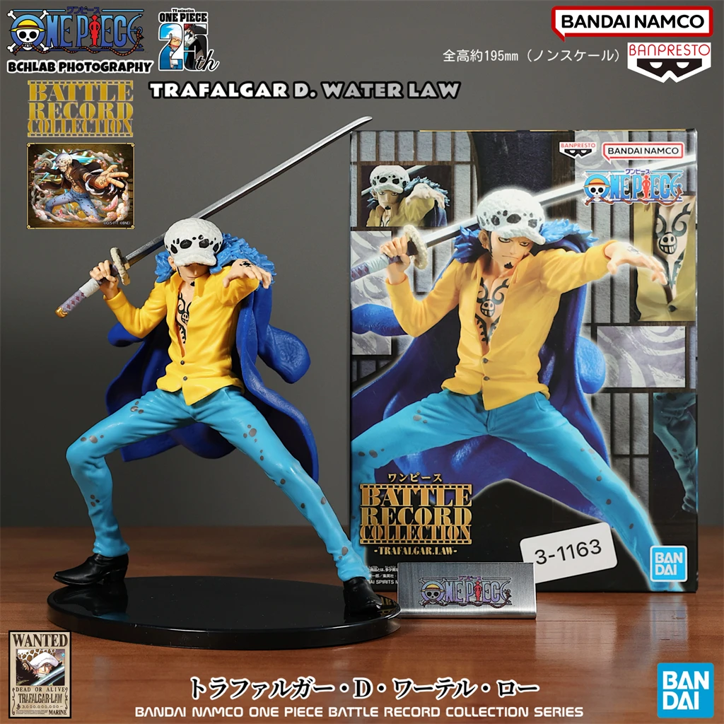 

В наличии Bandai One Piece BRC Series Trafalgar Law Фигурка Combat Moment Pose с Kikoku Sword Официальная аниме-коллекционная модель