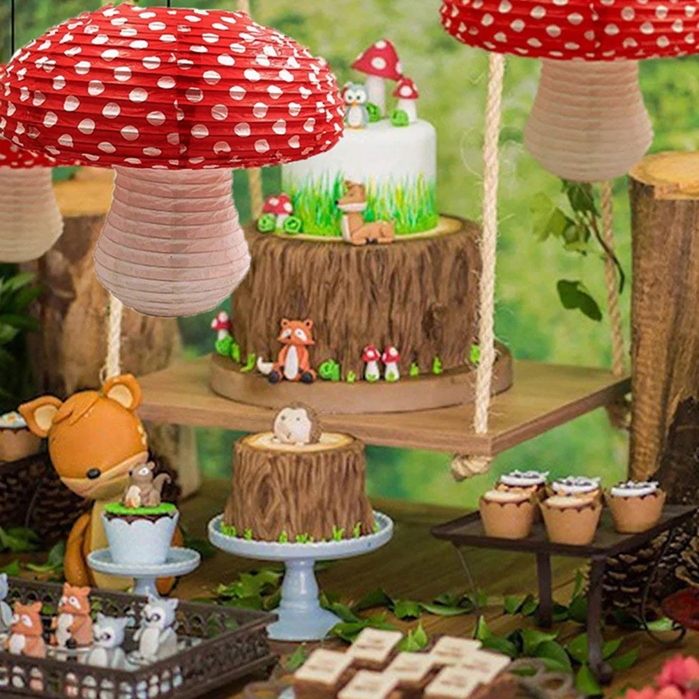 

Paper Lantern Mushroom Shape Hanging Decor For Party Nursery Garden Wedding Shower Mushroom Lantern Ornament Indoor