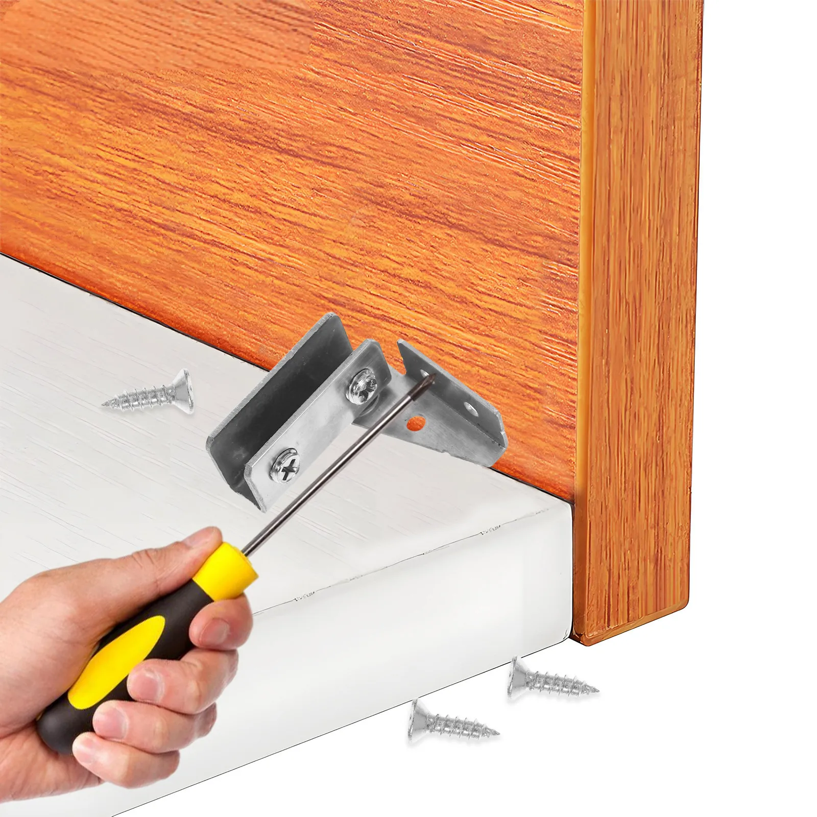 1Set Cabinet Door Hinge Glass Hidden Frameless Kitchen Bathroom Cupboard Display Showcase Wine Cabinet Clamp Gate Hinge