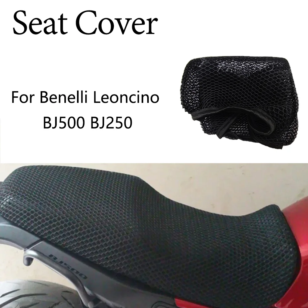 ل Benelli ليونسينو 500 BJ500 ليونسينو 250 BJ250 BJ غطاء مقعد الدراجة النارية العزل تنفس عدم الانزلاق حماية وسادة #1