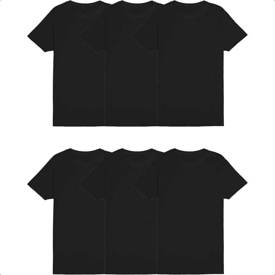 

Men's Undershirts Moisture Wicking and Tag Free Short Sleeve Crew TShirts