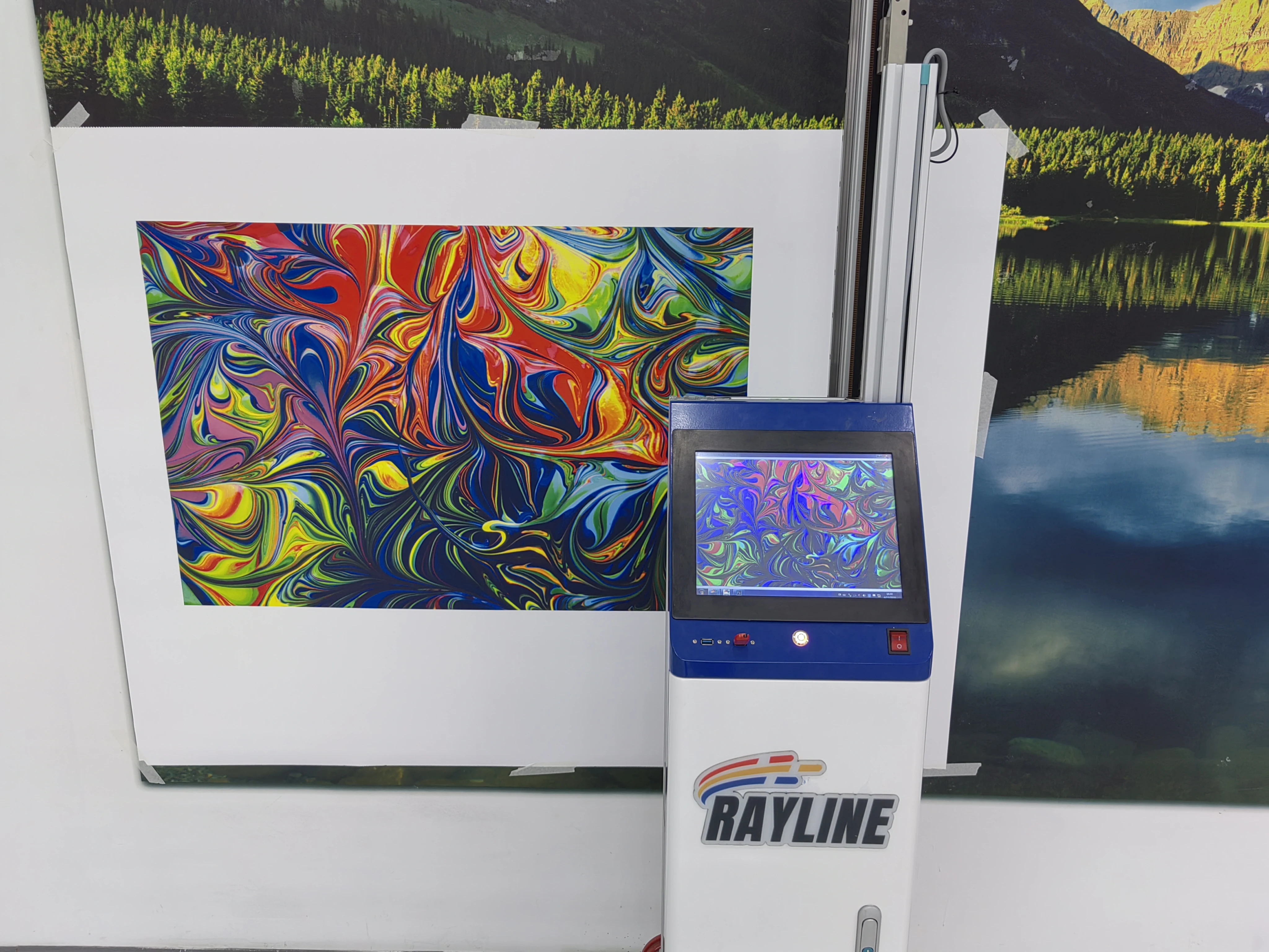 All In One Integrated Vertical UV Ink AI 4K Wall Printing Machine 3D HD Wall Printer Wall Painting Printer One Click Fold