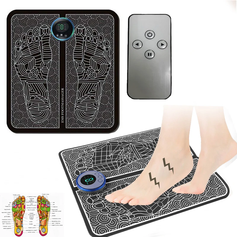 Foot Massager Pad Relief Pain Relax Shock Muscle Stimulation Improve Blood Circulation Feet Acupoints Massage Tools Massage Mat