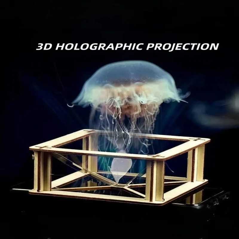 Kit de proyector holográfico 3D DIY para niños, producción científica, rompecabezas hecho a mano, materiales experimentales, pequeños proyectos de invención