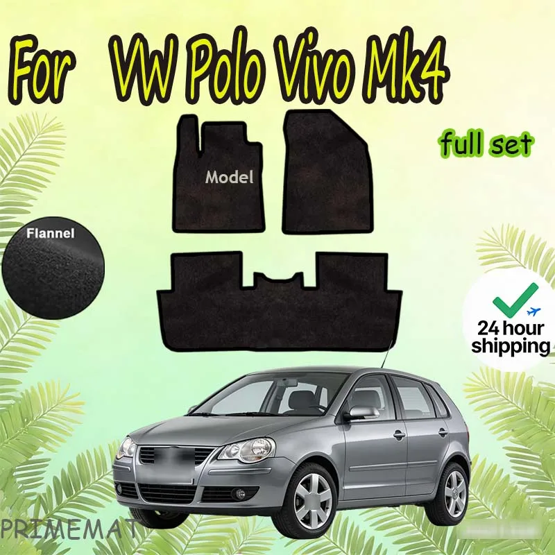 

Велюровые коврики для автомобиля VW Polo Vivo Mk4 2002~2009 9N 6Q 9N3, напольные коврики, панели, накладки на пол, покрытия для ног, автомобильные коврики