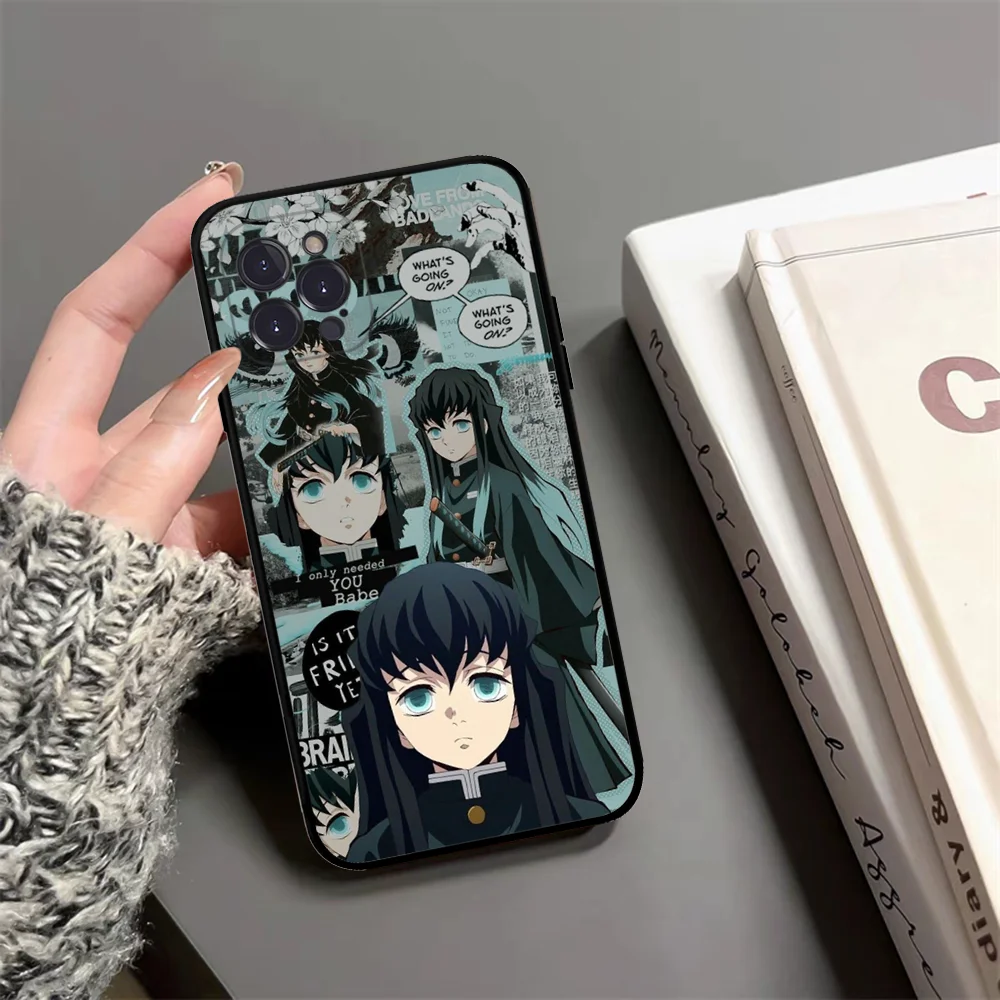 Anime Muichiro Tokito Phone Case Silicone Soft For Iphone 15 14 13 12 11 Pro Mini XS MAX 8 7 6 Plus X XS XR Cover