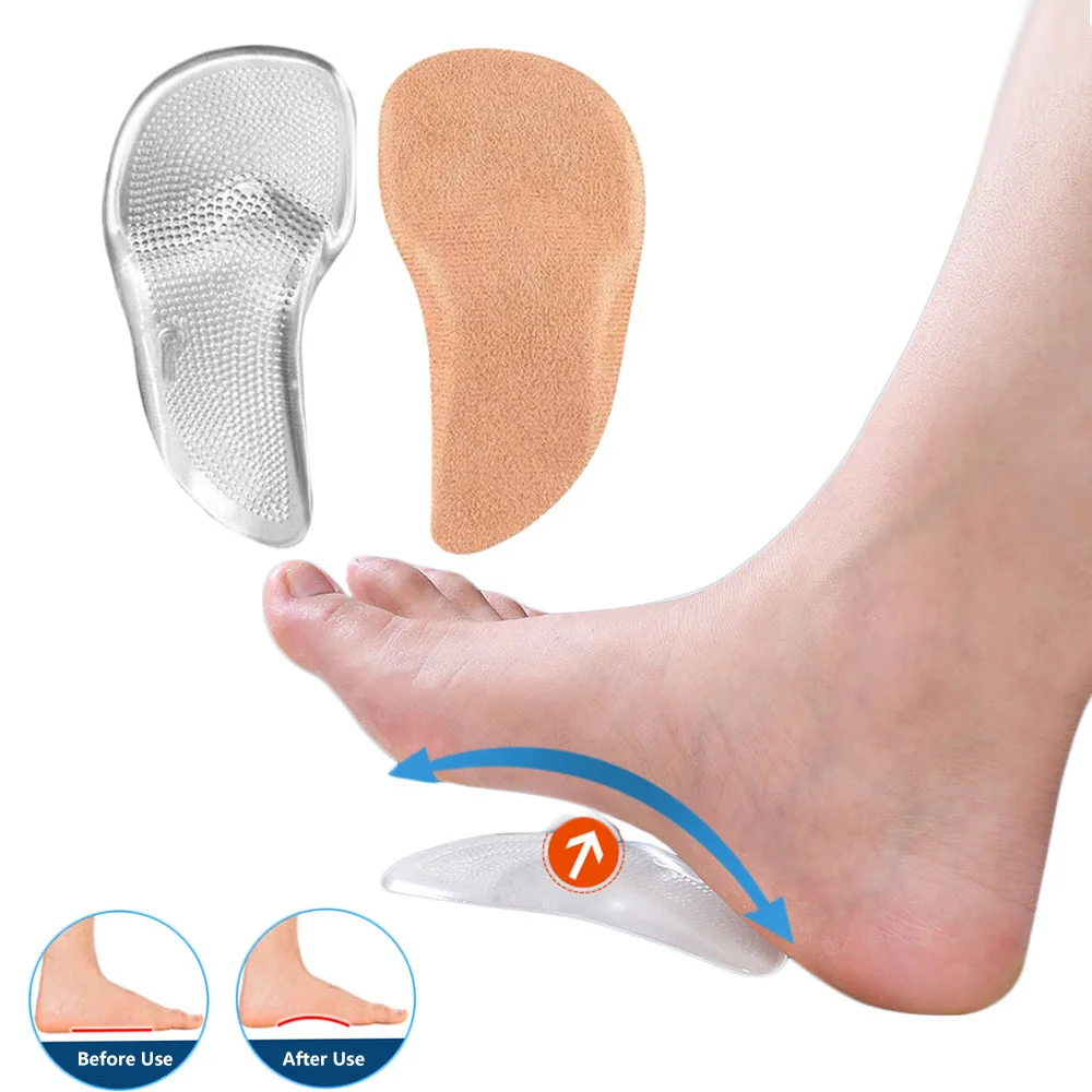 

Silicone Arch Support Insoles for Flat Feet Corrector Gel Orthopedic Insoles for Shoes Woman Man Plantar Fasciitis Foot Pads