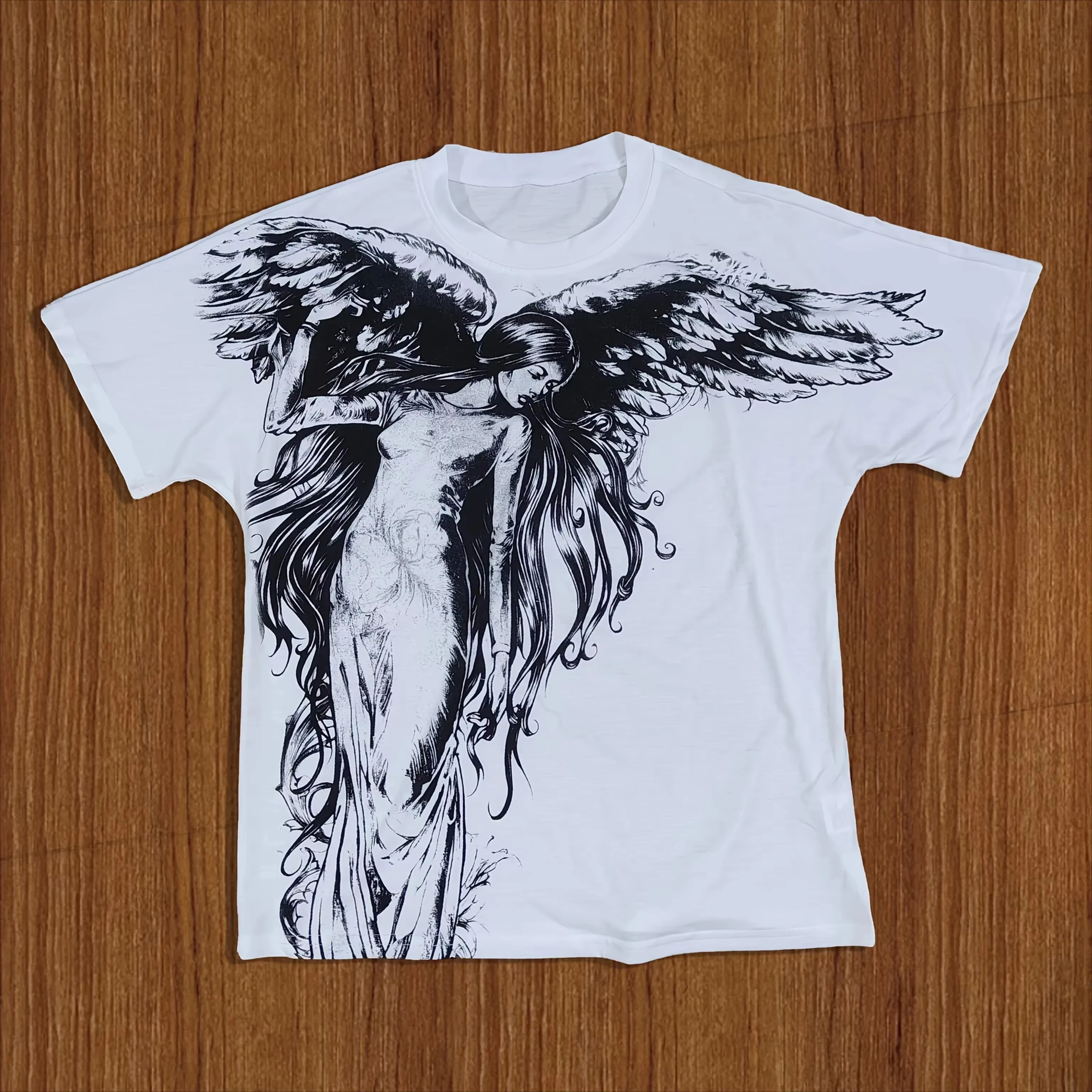 Winged Victory of Samothrace of Samothrace Statue Ancient Greek Art Y2K Graphic Tee Cotton Mens Wome
