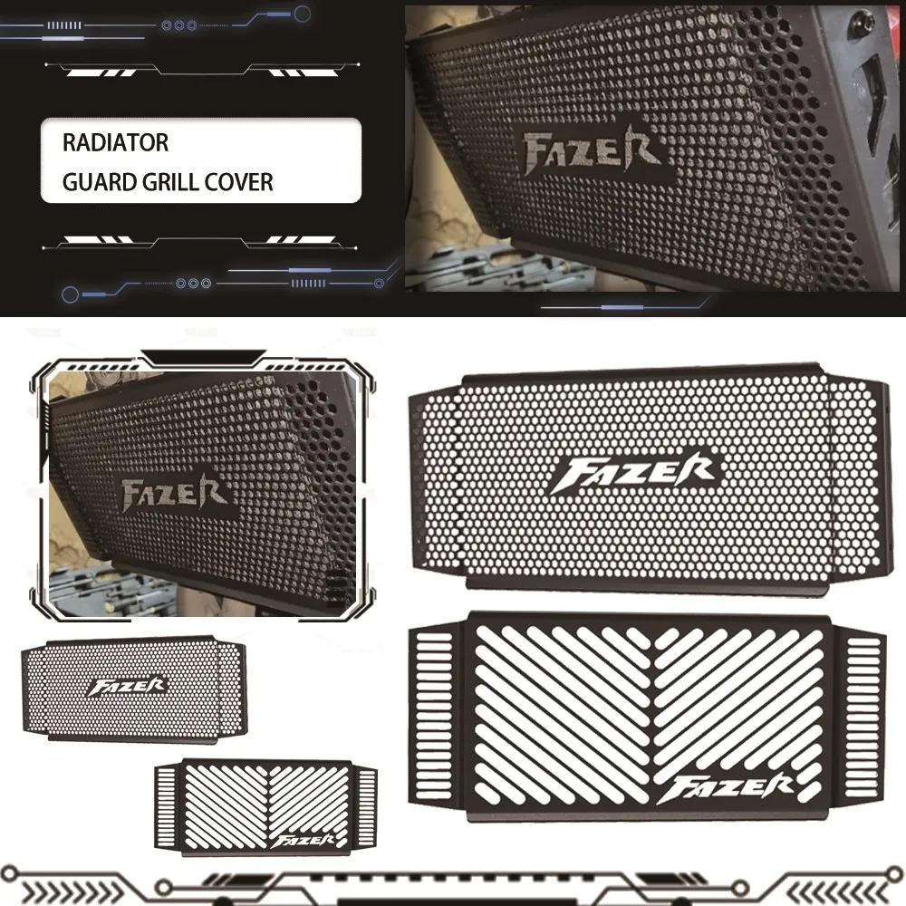 FOR YAMAHA FZS600 FazerS 1998-2004 2003 2002 2001 2000 1999 FZS 600S Motorcycle Radiator Grille Guard Cover Protection Mesh 2004