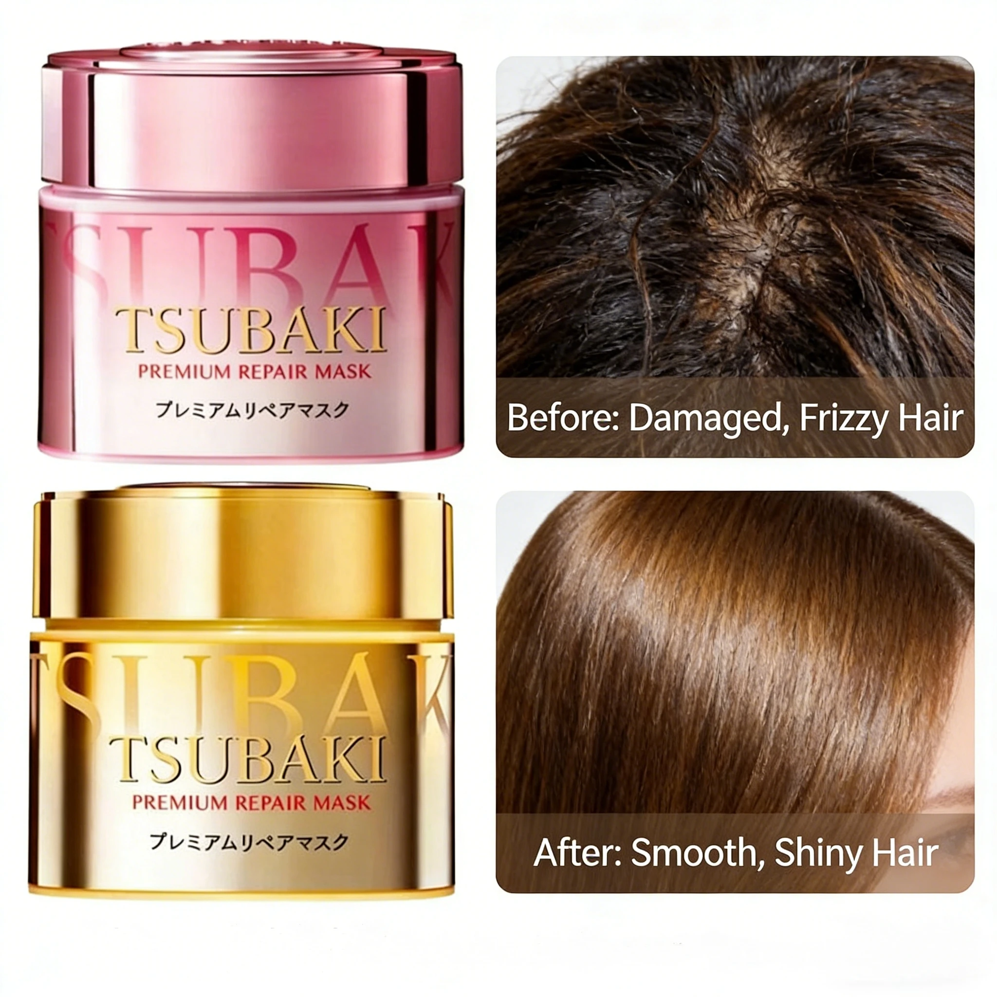 

Маска для волос TSUBAKI Salon-Grade Repair Mask Collagen - восстанавливает поврежденные волосы, обеспечивая глубокое увлажнение, мягкость и блеск.