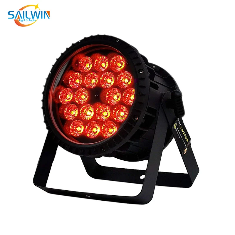 

Sailwin Stage Light Outdoor Waterproof 18X10W 4IN1 RGBW DMX LED PAR LIGHT DMX512 LED Aluminum Par Can For Disco Event Party