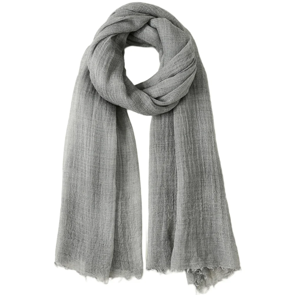 Oversized Shawl Wrap for Women With Solid Color Design and Fringed Details Supporting Multiple Uses From Scarf to Blanket