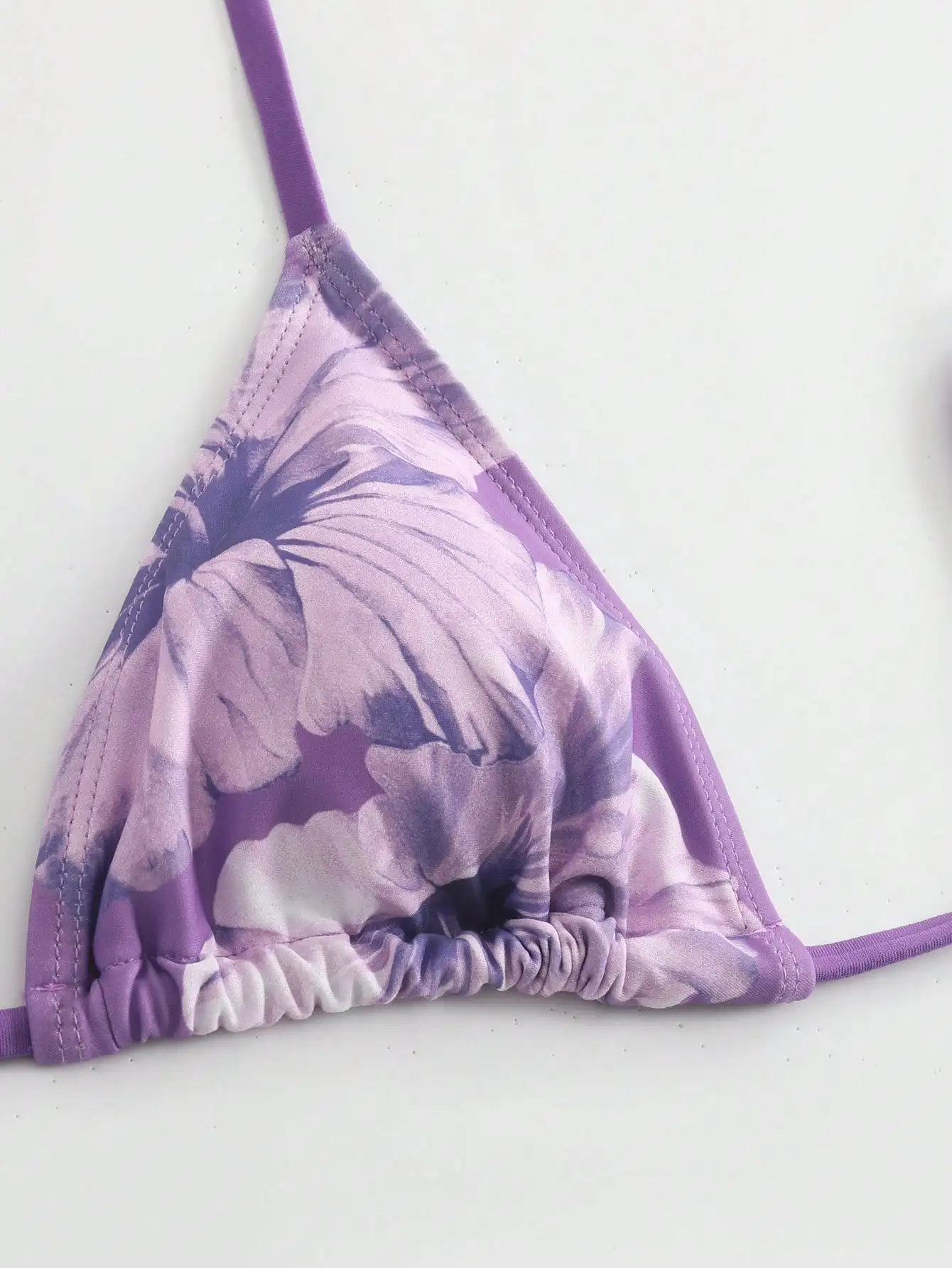 

3pcs Floral Print Bikini Set With Mesh Tie-Front Beach Dress Bohemian Holiday Style