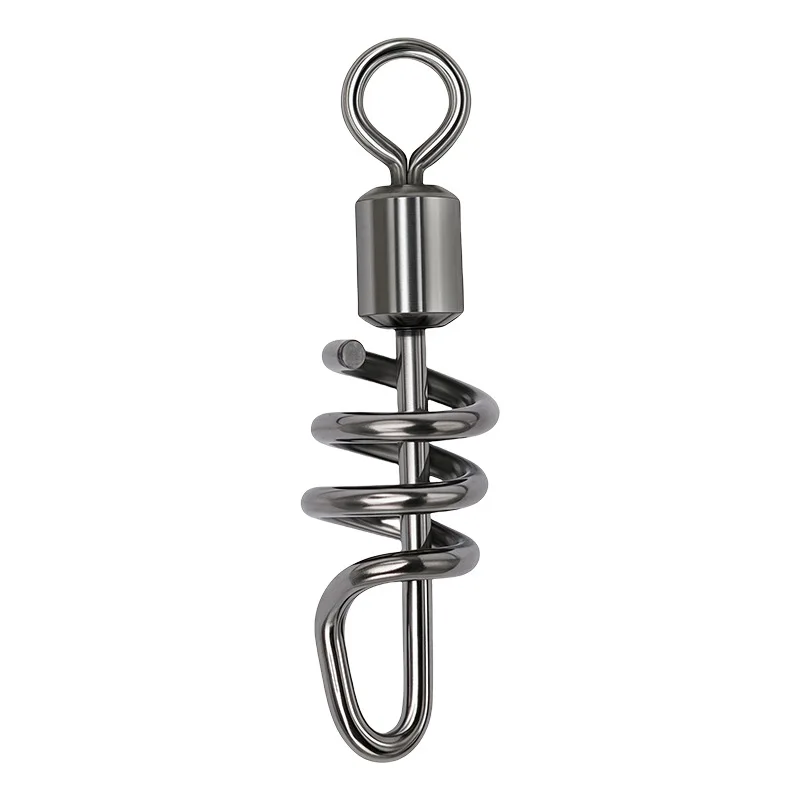 

100 шт./лот, медные шарикоподшипники из нержавеющей стали, вращающиеся вертлюги, твердые кольца, спиральные океанские лодки, рыболовные снасти Pesca