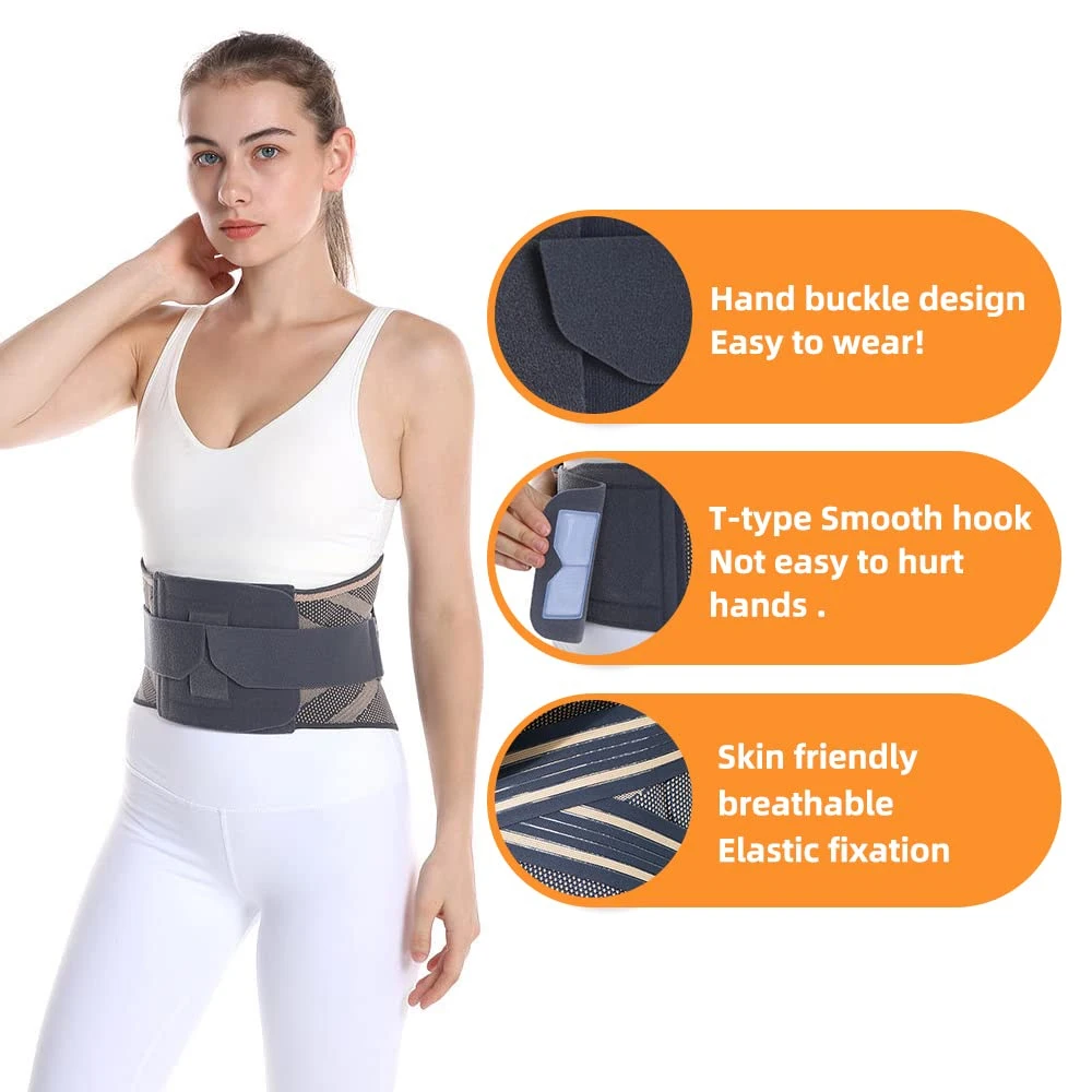 Back Support Belt for Women & Men, Breathable Lower Back Brace with Lumbar Pad, Lower Back Pain Relief for Herniated Disc