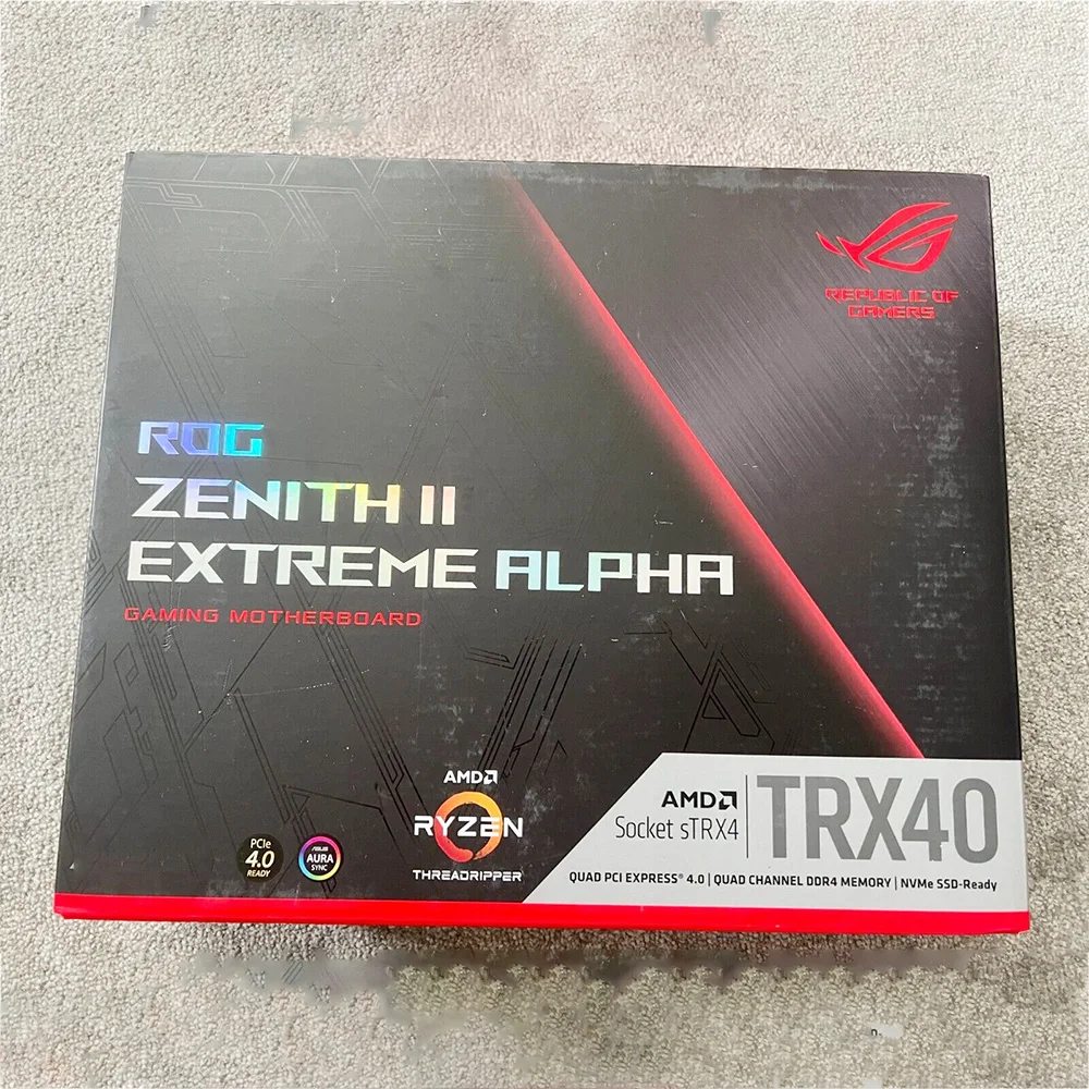 Para ASUS ROG ZENITH II EXTREME ALPHA Z2EA E-ATX RGB DDR4 Suporte X3960 X3990 Placa-mãe de desktop