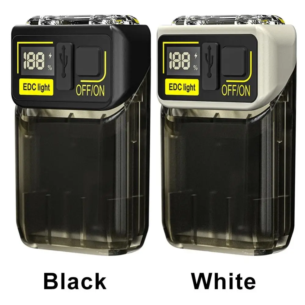 

High Bright Mini Magnetic Flashlight 1200mAh Waterproof Pocket Camping Light Digital Display Magnetic Base