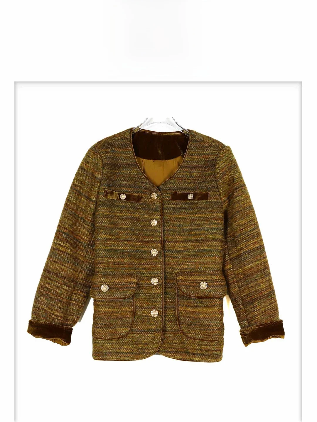 LAeila新作2025宝物版レディースショートアウター、豪華レトロファッションヘビーワークスモールフレグランススタイルジャケット