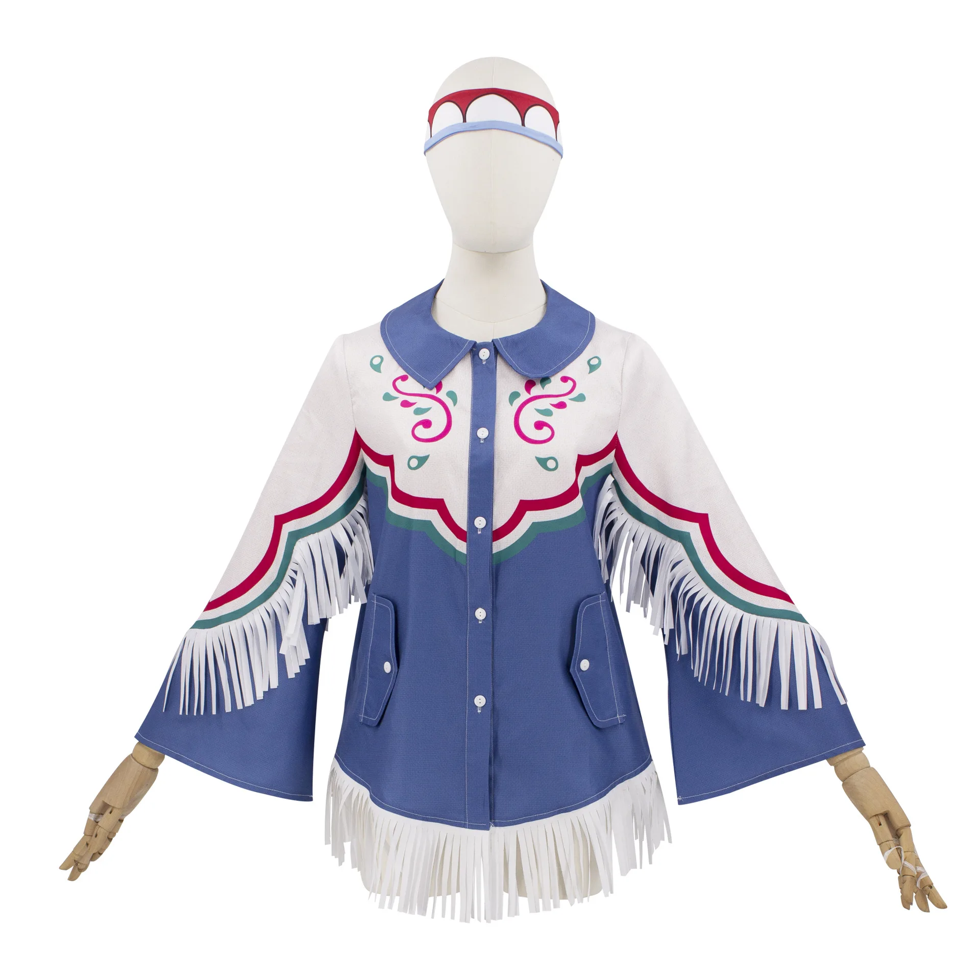 

Street Fighter 6, костюм для косплея Lily Lily, полный комплект племенного костюма, потому что наряд для выступления на Хэллоуин.