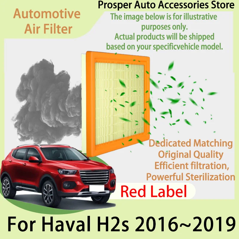 Cars Engine Air Filter Car Parts Air Intake Element For Haval H2s 2016~2019 18 Red Label 1.5T Carbon Cabin Filter Kit Auto Spare