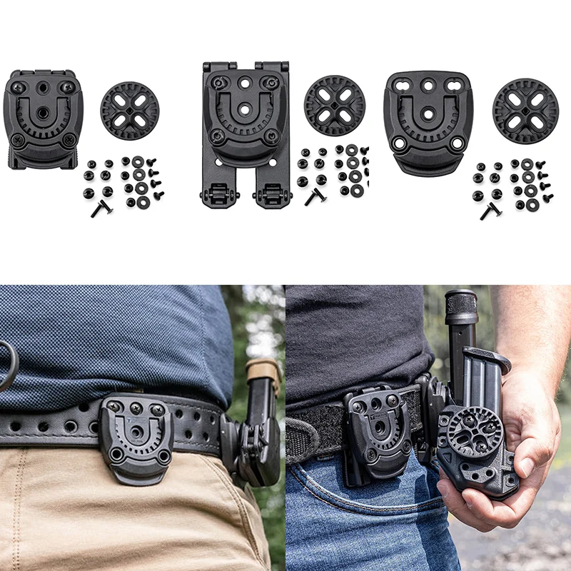 3 Types CNC Custom Tactical Tek-Mount MINI Quick Connect Mounting System for Knife Sheath Holster Waist Clip Equipment Tek-Lok