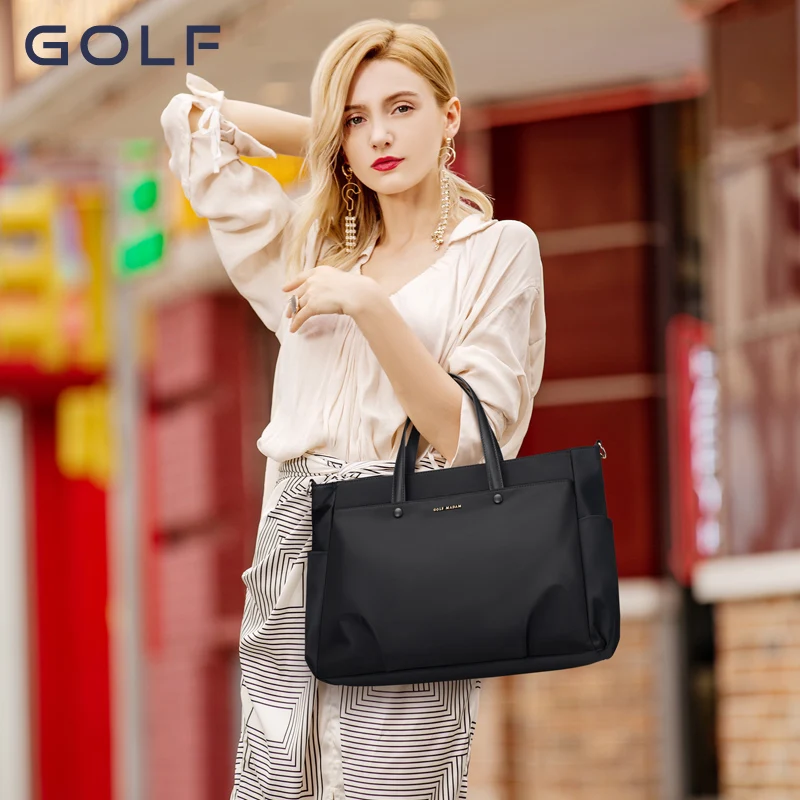 GOLF Laptop Bag Women\'s 15.6-inch laptop Commuter Tote bag with large capacity single shoulder crossbody Tote bag