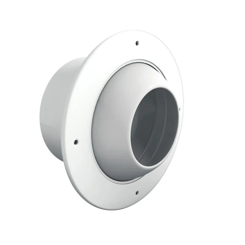 Ventiladores Axiales 3JW 163999 VIM JDSP RAL9010 con Montaje Flexible, Placa 2PF 400 con 2 Boquillas Cortas
