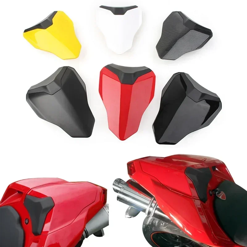 Adequado para motocicletas Ducati 1098/1198 848 2007 2008 2009 2010 2011 2012 Capas de assento traseiro