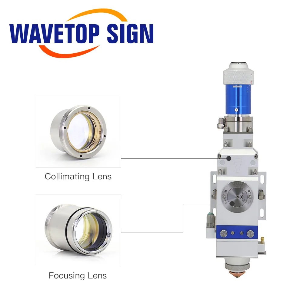 Лазерный фокусирующий объектив WaveTopSign с держателем объектива D30 F100 125 150 мм для волоконной лазерной режущей головки WSX KC13 KC15