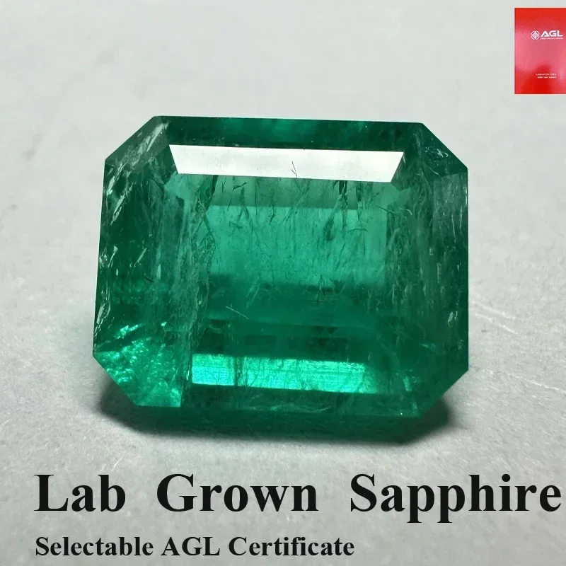 

Выращенные в лаборатории изумрудные камни, гидротермальные изумруды ручной работы, 8x10 мм, драгоценный камень для изготовления ювелирных изделий своими руками, сертификат AGL