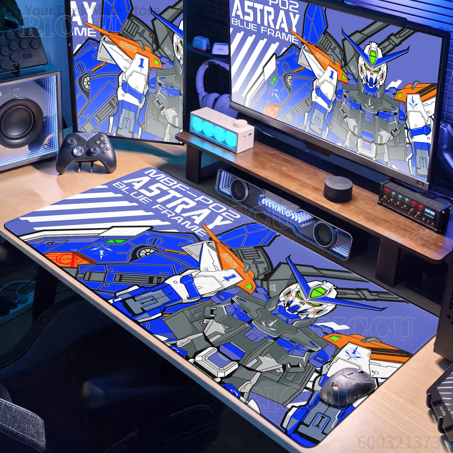 Lager G-Gundam Anime Keyboard PC Gaming Deskmat Non-slip Accessories Cool Robot E-sports Players Laptop Mousepad Office TableMat